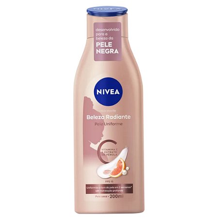 HIDRATANTE CORPORAL NIVEA BELEZA RADIANTE PELE UNIFORME 200ML