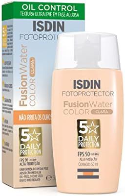 PROTETOR SOLAR FACIAL ISDIN FUSION WATER COLOR COR CLARA FPS 50 50ML