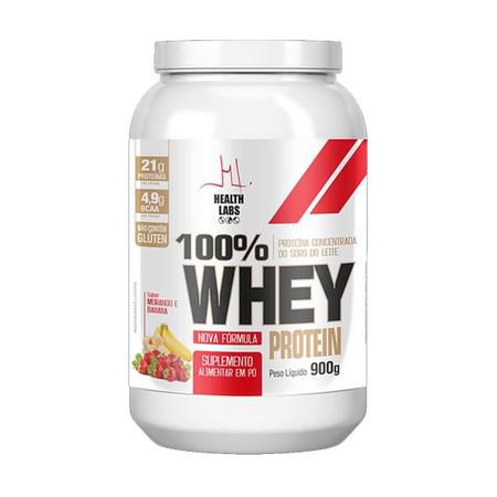 Whey 100por Cento Zero Lactose Morango 900g