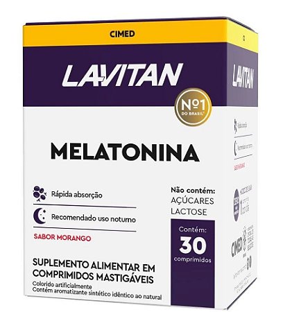 Lavitan Melatonina Morango C/30cpds