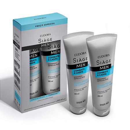 Kit Siage Sh+sh Men Combate A Caspa 250ml