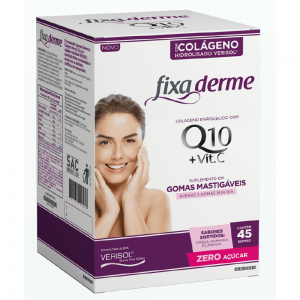 COLAGENO FIXA DERME Q10+VITC C/45 GOMAS (15 SACHES)