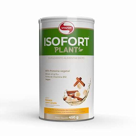 ISOFORT PLANT BANANA COM CANELA 450G