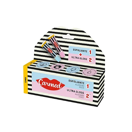 KIT CARMED HIDRAT.LABIAL ESFOL+ULTRA GLOSS C/2UNID