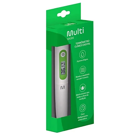 Termometro Digital Multilaser Branco Hc148