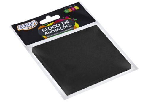 BLOCO AUTOADESIVO PRETO
