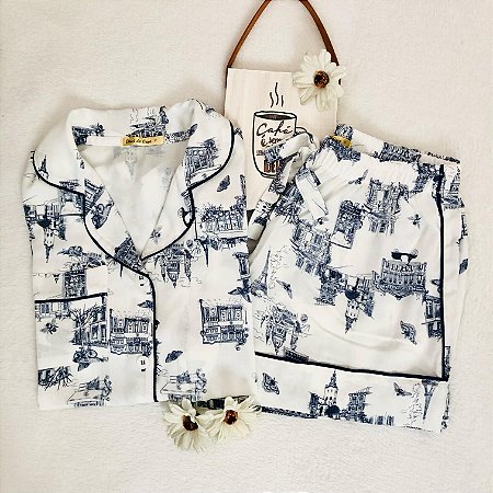 Pijama Camisaria Americano toile de joulie