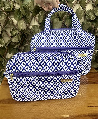 Necessáire Santorini grande com alças