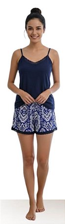 Pijama Short Doll Alça Resort