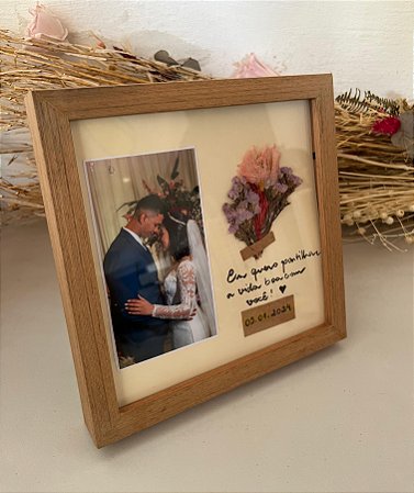 Porta-retrato - Amadeirado 16x16