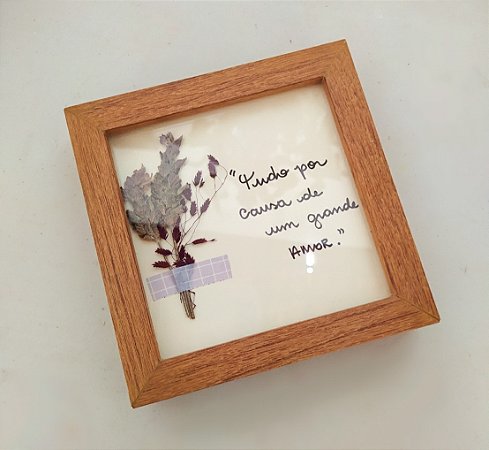 Quadro - Escrito à Mão 10x10