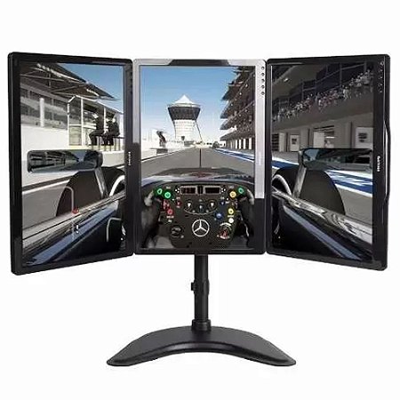 Suporte Triplo Mesa Monitor Gamer