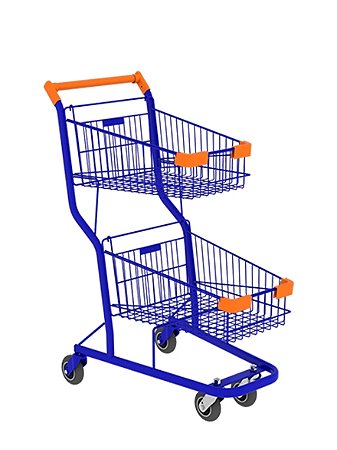 CARRINHO DE COMPRAS 50L DUPLO