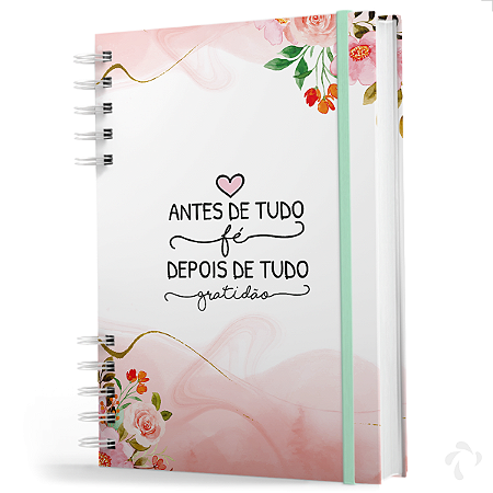 Caderno De Anotações -200 Pg- Coleção Floral - Antes de tudo