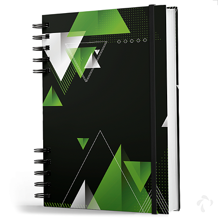 Caderno De Anotações - 200 Pag - Coleção Geo - Triângulos