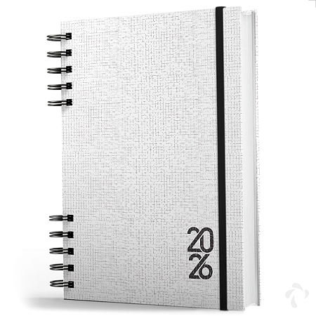 Agenda 2026 Capa Dura Negócios E Organização Pessoal Branca