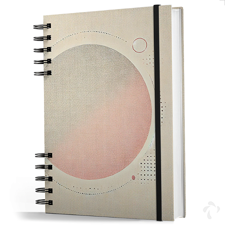 Caderno De Anotações Capa Dura Coleção Clean Globo Gradient