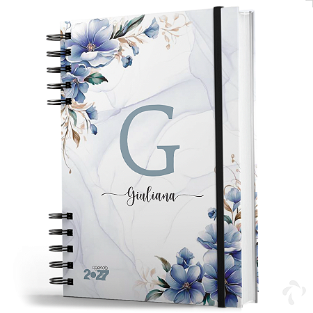 Agenda 2027 Capa Dura Personalizada com nome Spring Breeze