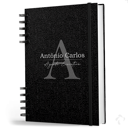 Agenda Executiva 2027 Capa Dura Diária Anual Personalizada com Nome