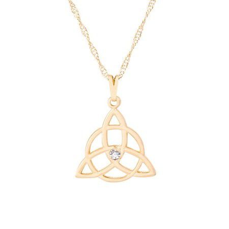 Gargantilha Triquetra com Strass 22mm