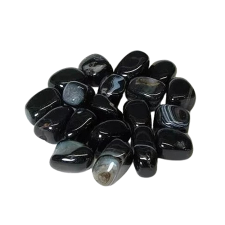 Pedra Cristal Ágata Negra