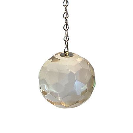 Pêndulo Esférico de Cristal Multifacetado