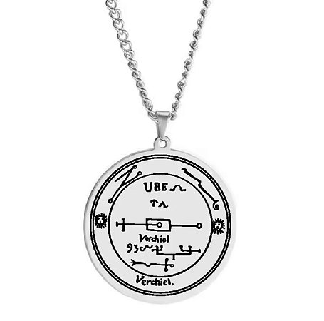 Pingente Selo do Anjo Verchiel – Proteção, Luz e Autoestima