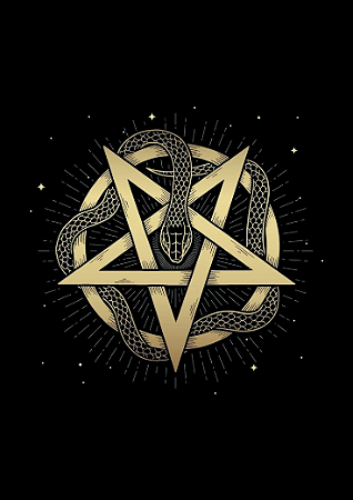 Mandala Serpente Pentagrama