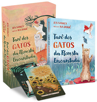 Tarô dos Gatos da Floresta Encantada - Caixa com Livro + 78 Cartas