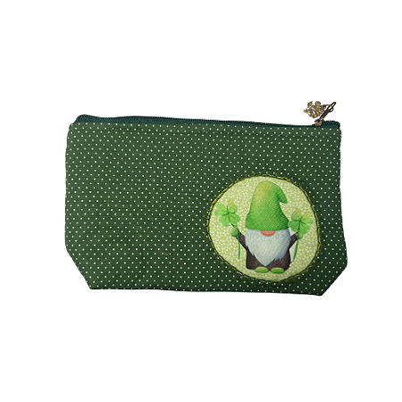 Bolsinha da Sorte - Gnomo Trevo de 4 Folhas