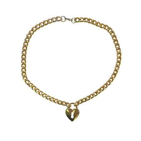 Choker Coração Trancado - Autoproteção Emocional
