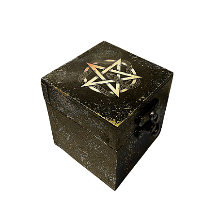 Caixa de Espelho Pentagrama Proteção e Sabedoria