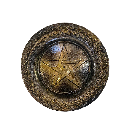 Incensário Redondo Pentagrama