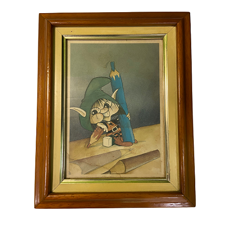 Quadro Além da Lenda Colecionador - Gnomo dos Estudos e Criatividade