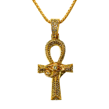 Colar - Cruz Ankh Dourada