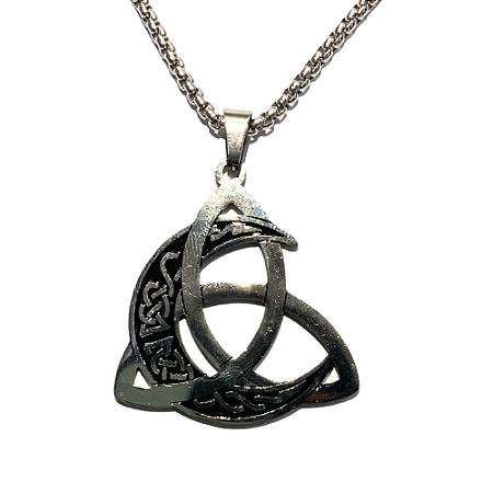 Talismã Triqueta com Meia Lua