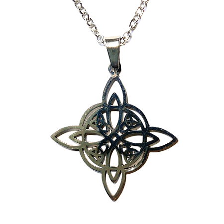 Talismã Nó da Bruxa com Triqueta