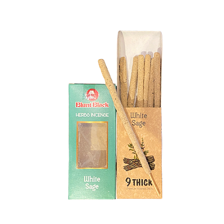 Incenso Natural Blunt Black - Sálvia Branca