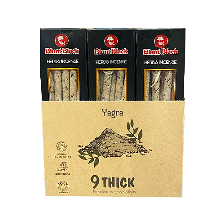 Incenso Natural Blunt Black - Yagra