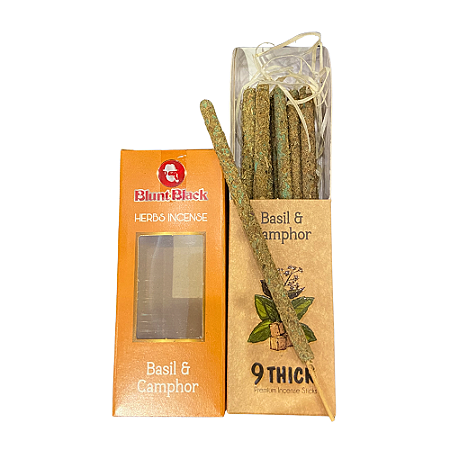 Incenso Natural Blunt Black - Manjericão e Cânfora