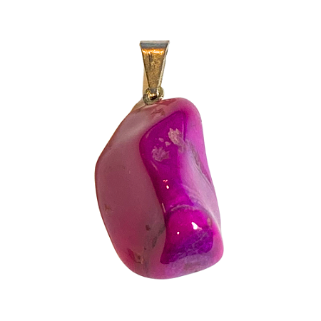 Pingente de Cristal - Ágata Rosa