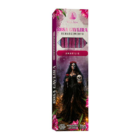 Incenso Linha Umbanda – Rosa Caveira, Amarílis
