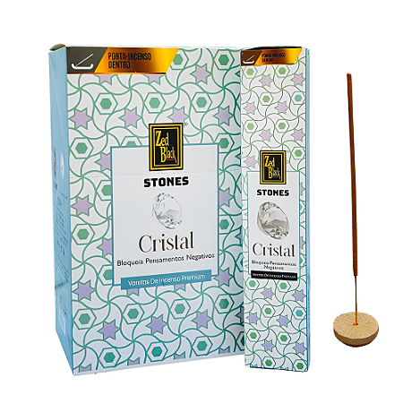 Incenso Linha Stones - Cristal