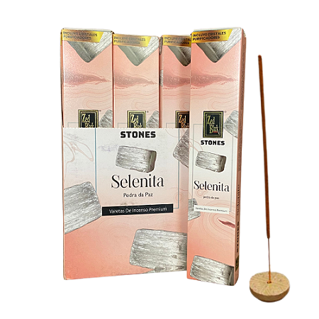 Incenso Linha Stones – Selenita