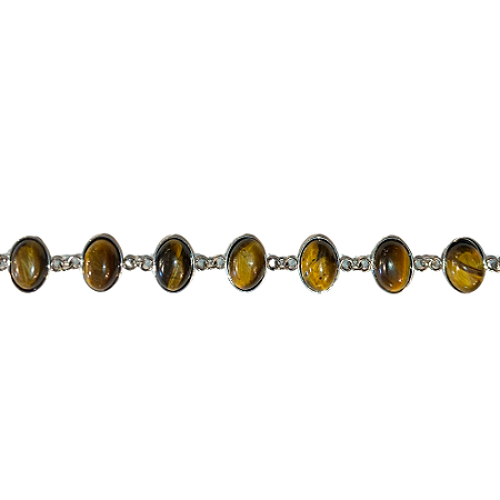 Pulseira de Cristal e Aço Inox