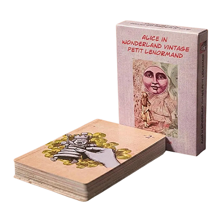 Alice in Wonderland Vintage Petit Lenormand - Baralho Cigano Vintage Alice no País das Maravilhas