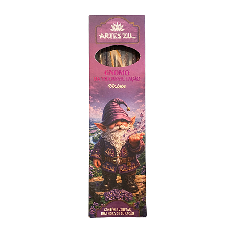 Incenso Linha Gnomos - Gnomo da Transmutação, Violeta