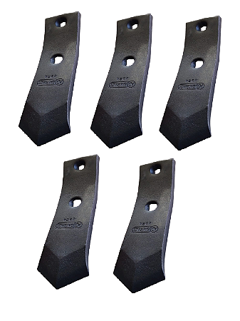 kit 5 Unidades Enxada Bico Unha Subsolador Giro 2 Furos - 0364