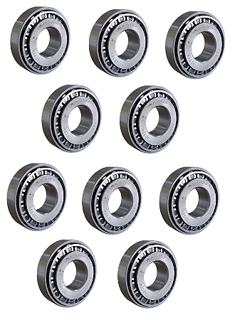 Kit 10 Rolamentos Capa E Cone 30204 20x47x14 - Gbr