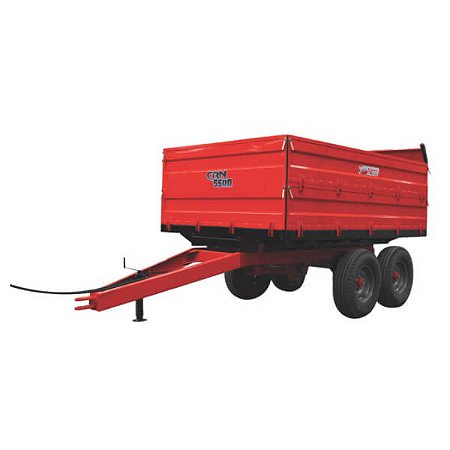 Carreta Metálica Basculante - Tampa Removível